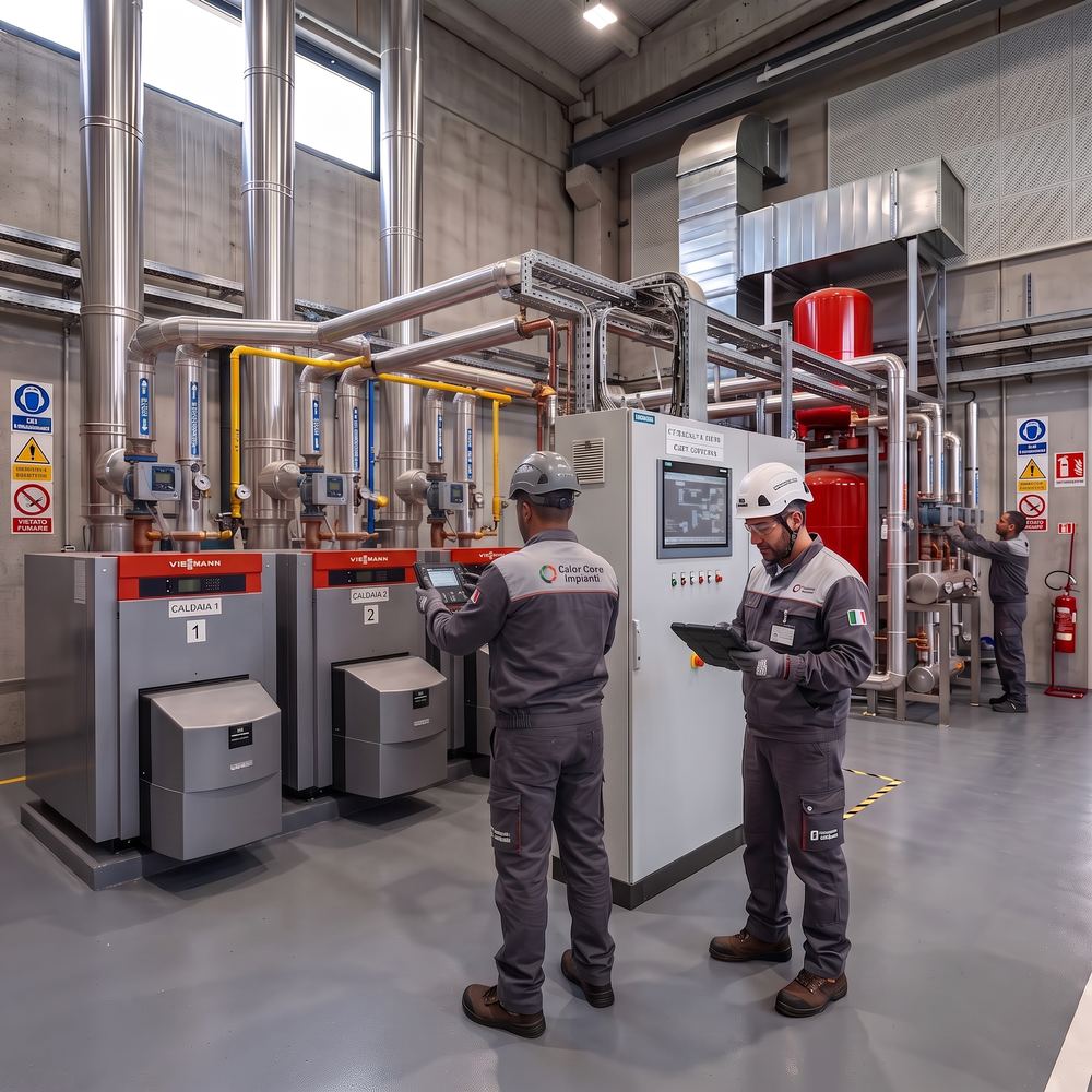 Centrale termica moderna seguita da Calor Core